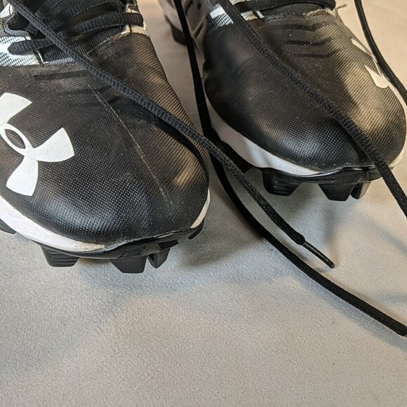Under Armour Men 12 Renegade RM Football Cleats Shoes Black White 3000173-002 UA - Picture 12 of 13
